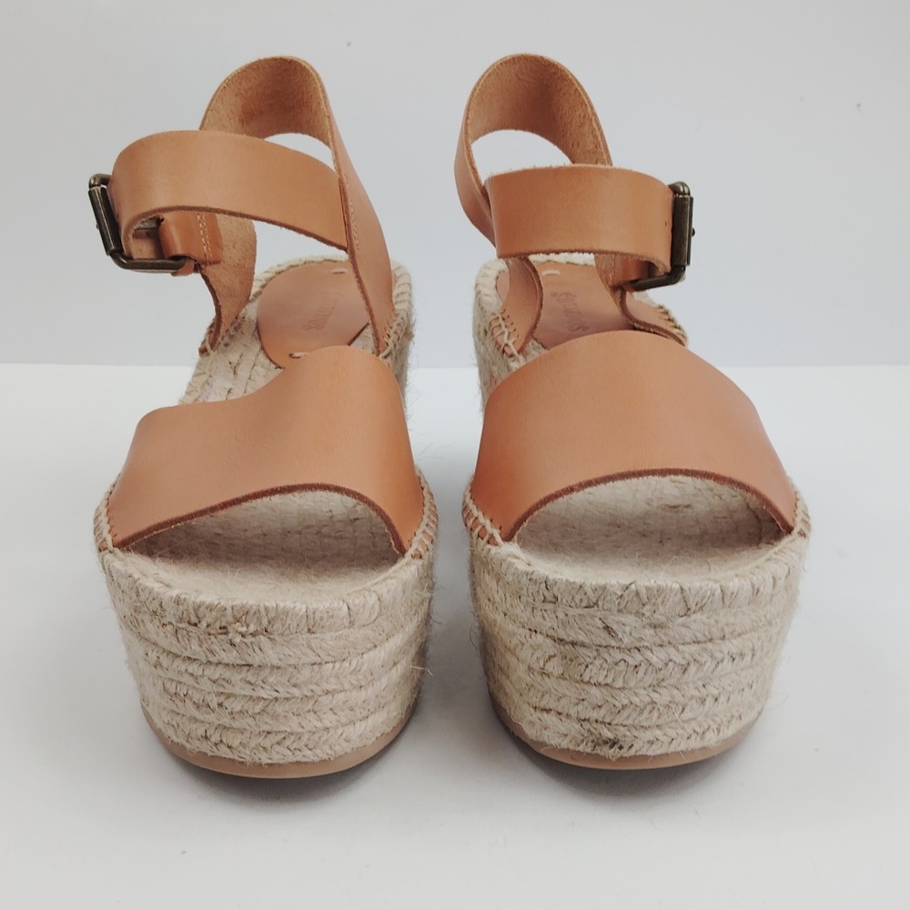 Soludos Minorca Leather Platform Wedge Espadrille Sandal - Picture 5 of 11